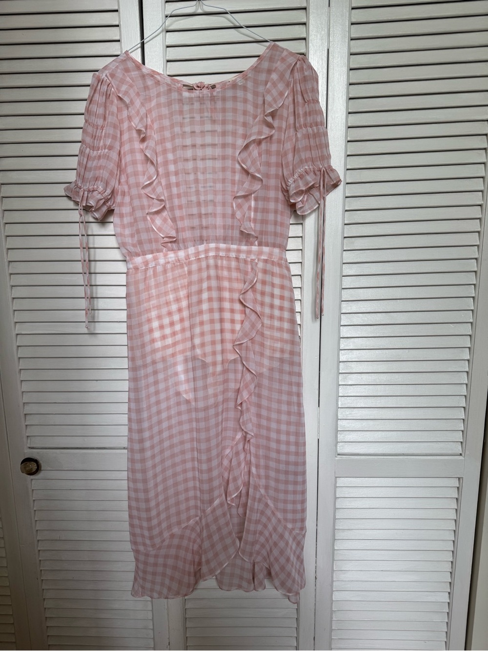 For Love & Lemons sheer gingham Dress - Picture 2 of 5